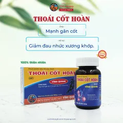 Thoái Cốt Hoàn hộp 60 viên Hỗ trợ giảm đau nhức xương khớp do vận động, đá bóng, thể thao