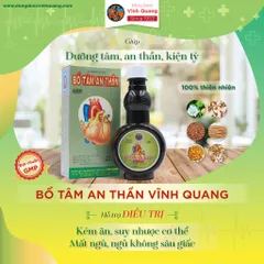 Combo 3 chai Bổ Tâm An Thần VĨNH QUANG - Dễ ngủ, ngủ ngon và sâu - chai 280ml