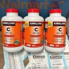 500 Viên Uống Bổ Sung Vitamin C Kirkland Signature 1000mg Tăng Đề Kháng, Sáng Da