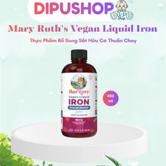Sắt hữu cơ thuần chay Mary Ruth’s Liquid Iron Supplement cho gia đình 473ml USA