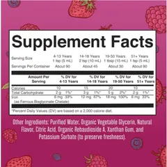 Sắt hữu cơ thuần chay Mary Ruth’s Liquid Iron Supplement cho gia đình 473ml USA