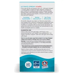 Dầu Cá Nordic Ultimate Omega 1280mg + CoQ10 100mg Hàng Mỹ Chính Hãng Vị Chanh 868072