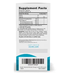 Dầu Cá Nordic Ultimate Omega 1280mg + CoQ10 100mg Hàng Mỹ Chính Hãng Vị Chanh 868072
