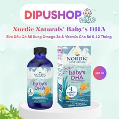 120ml Siro dầu cá Nordic Naturals Baby's DHA cho bé sơ sinh từ 0-12 tháng tuổi 868100