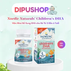 120 VIÊN Viên nhai Dha Nordic cho bé từ 3 đến 6 tuổi