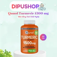 220 Viên nghệ TUMERIC CURCUMIN QUNOL 1500mg của Mỹ