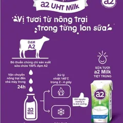 [COMBO 2 HỘP] Sữa Tươi A2 Full Cream 200ml