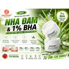 Gel Lột Mụn Than Tre OKESHOP 30ml - Hút Sạch Nhân Mụn, Bã Nhờn, Se Khít Lỗ Chân Lông