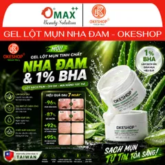 Gel Lột Mụn Than Tre OKESHOP 30ml - Hút Sạch Nhân Mụn, Bã Nhờn, Se Khít Lỗ Chân Lông