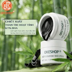 Gel Lột Mụn Than Tre OKESHOP 30ml - Hút Sạch Nhân Mụn, Bã Nhờn, Se Khít Lỗ Chân Lông