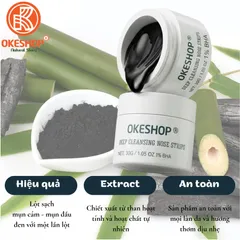 Gel Lột Mụn Than Tre OKESHOP 30ml - Hút Sạch Nhân Mụn, Bã Nhờn, Se Khít Lỗ Chân Lông