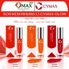 Son Kem Nhung Velvet CYMAX Glow Tint - Mịn Mượt, Nhẹ Môi, Lâu Phai Cả Ngày