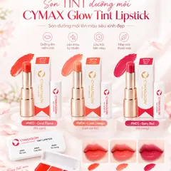 CYMAX Glow Tint Lipstick Khay 3 Màu – Son Tint Dưỡng Môi Lên Màu Chuẩn, Nhập Khẩu Hàn Quốc