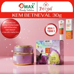 Kem BETNEVAL Tím 30g - Dưỡng Trắng - Giảm Thâm Nám - Chống Lão Hóa - Ngừa Mụn - Làm Đều Màu Da