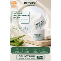 Gel Lột Mụn Nha Đam OKESHOP 30ml - Giải Pháp Loại Bỏ Mụn Đầu Đen, Mụn Cám, Bạ Nhờn & Nhỏ Lcl