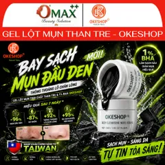 Gel Lột Mụn Than Tre OKESHOP 30ml - Lột Sạch Mụn Đầu Đen, Mụn Cám, Bạ Nhờn - Làm Sạch Sâu & Nhỏ LCL