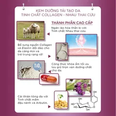 Kem Collagen MISS FAIRY - Nhau Thai Cừu 15g - Làm Trắng - Chống Nhăn - Ngừa Lão Hóa - Tái Tạ Da