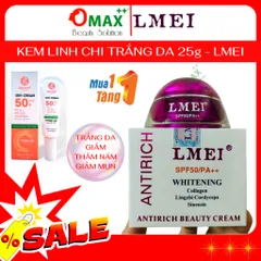 Kem LMEI Linh Chi - Đông Trùng - Collagen 25G - Dưỡng Trắng - Giảm Thâm Nám - Phục Hồi Da
