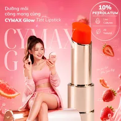 Son Tint CYMAX Glow Tint Lipstick - Son Tint Bóng Nhẹ Hàn Quốc Màu Chuẩn, Căng Mướt, Giảm Khô Nẻ