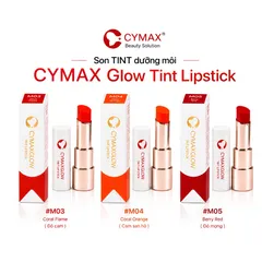 Son Tint CYMAX Glow Tint Lipstick - Son Tint Bóng Nhẹ Hàn Quốc Màu Chuẩn, Căng Mướt, Giảm Khô Nẻ
