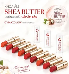 Son Tint CYMAX Glow Tint Lipstick - Son Tint Bóng Nhẹ Hàn Quốc Màu Chuẩn, Căng Mướt, Giảm Khô Nẻ