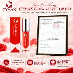 Son Kem Nhung CYMAX Glow Velvet Lip Tint – Son Môi Hàn Quốc | Mềm Mịn – Lên Màu Chuẩn – Lâu Trôi, Min Mượt