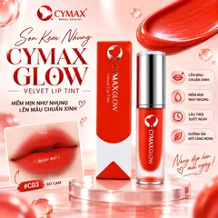 Son Kem Nhung CYMAX Glow Velvet Lip Tint – Son Môi Hàn Quốc | Mềm Mịn – Lên Màu Chuẩn – Lâu Trôi, Min Mượt