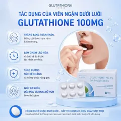 [CHÍNH HÃNG] Viên Ngậm Đặt Dưới Lưỡi Ntc Glutathione 100mg Sublingual Tablets (Hộp 30 Viên)