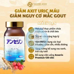 [Xuất kèm VAT] Viên Uống Hỗ Trợ Giảm Các Triệu Chứng Của Gout Nhật Bản Anserine Premium | Hộp 120 Viên