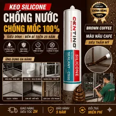 Keo Silicone A500 Trung Tính Đa Năng | Dán Nhôm Kính, Chống Nước | Đen, Trắng, Xám, Nâu
