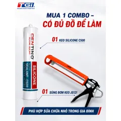 Keo Silicone Tự Trám Khe Hở - Chống Ngấm, thấm Nước Bồn Rửa, Lavabo, Khe Cửa Kính, Mái Tôn Dễ Sử Dụng