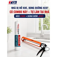 Keo Silicone Tự Trám Khe Hở - Chống Ngấm, thấm Nước Bồn Rửa, Lavabo, Khe Cửa Kính, Mái Tôn Dễ Sử Dụng