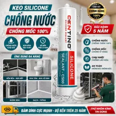 Keo Silicone Trung Tính Centino C500 - Keo Dán Nhôm Kính, Cửa Nhôm Khung Kính Cao Cấp Chính Hãng