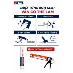 Keo Silicone Tự Trám Khe Hở - Chống Ngấm, thấm Nước Bồn Rửa, Lavabo, Khe Cửa Kính, Mái Tôn Dễ Sử Dụng