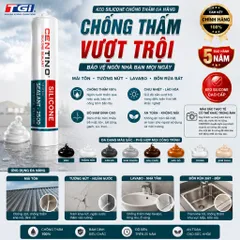 Keo Silicone Tự Trám Khe Hở - Chống Ngấm, thấm Nước Bồn Rửa, Lavabo, Khe Cửa Kính, Mái Tôn Dễ Sử Dụng