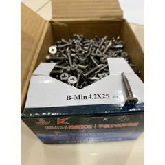 Vít Tự Khoan Inox 410 Đầu Bằng M4.2 (19mm, 25mm, 32mm) - Vít Bắn Tôn, Nhôm Kính, sắt thép