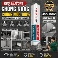 KEO SILICONE CENTINO A500 – TRUNG TÍNH | MÀU XÁM ĐÁ | GIẢI PHÁP CHO NHÔM KÍNH | NỘI THẤT | XÂY DỰNG