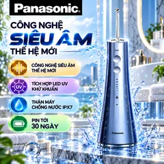 [12 THÁNG ĐỔI MỚI] MÁY TĂM NƯỚC PANASONIC EW1533 UV DIỆT KHUẨN 99% PIN 30 NGÀY