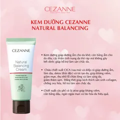 Kem dưỡng CEZANNE Natural Balancing chiết xuất CICA cân bằng ẩm và săn chắc da 70g