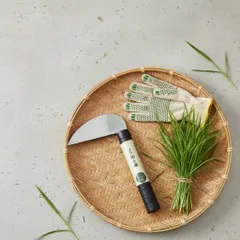 Liềm cắt cỏ, liềm phát cỏ làm vườn trồng cây cảnh bonsai cán nhựa nội địa Nhật Bản Kokubo 868815