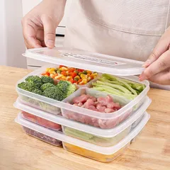 Bộ 5 Hộp nhựa đựng thực phẩm chia ngăn Nakaya nội địa Nhật Bản 868883