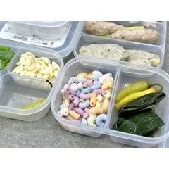 Bộ 5 Hộp nhựa đựng thực phẩm chia ngăn Nakaya nội địa Nhật Bản 868883