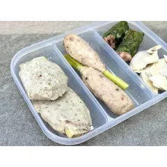 Hộp nhựa đựng thực phẩm chia 3 ngăn 690ml Nakaya nội địa Nhật Bản 868895