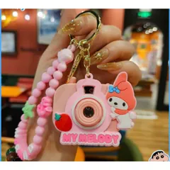 Móc khóa máy ảnh chiếu Mini hoạt hình dạ quang cho trẻ em