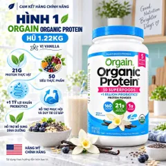 [CHÍNH HÃNG MỸ] Bột Protein Hữu Cơ Orgain Organic Protein Thực Vật 21g Đạm (Hộp 920g - 1200g - 1240g) 0g Đường 869210