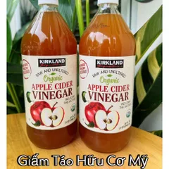 1 Chai Giấm táo hữu cơ nguyên chất Kirkland Signature Organic Apple Cider Vinegar CHÍNH HÃNG MỸ 869283