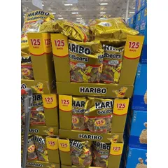 BỊCH LỚN Kẹo dẻo Haribo Goldbears mini gói nhỏ – Bịch 125 gói tiện dùng 1.42 KÝ 869298