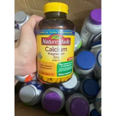 CAM KẾT CHÍNH HÃNG MỸ Viên Nature Made Calcium Magnesium Zinc With Vitamin D3 hộp 300 viên 869353