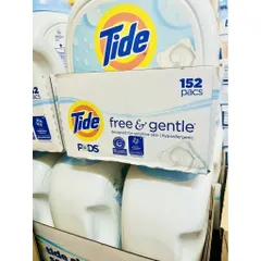 Chính hãng Mỹ Viên Nước Giặt cho da nhạy cảm Tide PODS Free & Gentle (Mỹ) 152 viên 869364