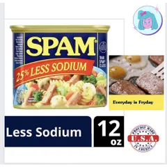Thịt Hộp Spam Giảm Mặn của Mỹ 340g (Bao check hàng chính hãng USA))